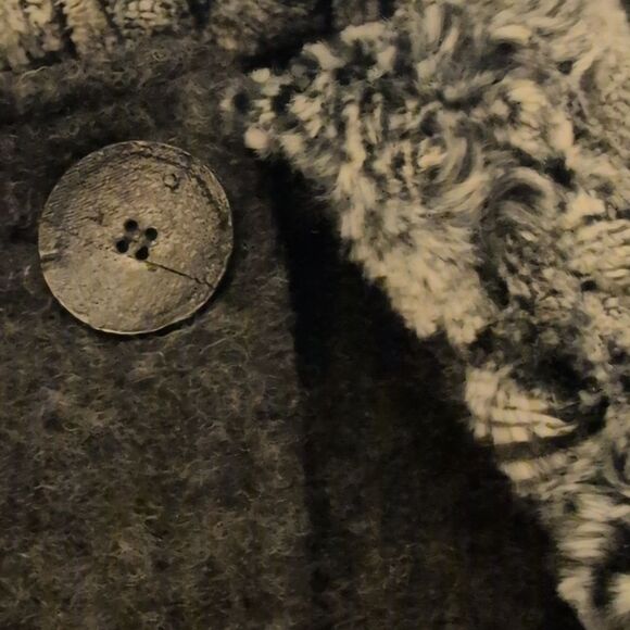 Marisol women's gray wool made in Italy wool faux fur coat size‎ s - Picture 7 of 10